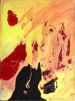 Click to enlarge "Arlequin" Arlequin, 8"x6", Oil on Canvas (2005)