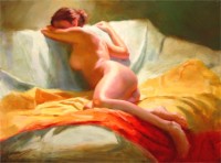 Click to enlarge "Nude II" Nude II, 30"x40", Oil on Canvas (2005)