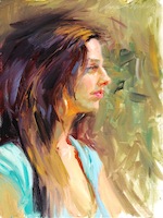 Click to enlarge "Portrait E" Portrait E, 16"x12", Oil on Canvas (2012)