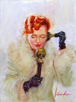 Click to enlarge "Hello" Hello, 16"x12", Oil on Canvas (2012)