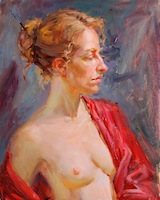 Click to enlarge "Portrait A" Portrait A, 16"x12", Oil on Canvas (2012)