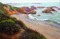 Click to enlarge "Pescadero Beach" Pescadero Beach, 24"x36", Oil on Canvas (2005)