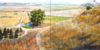 Click to enlarge "Viansa Winery III" Viansa Winery III, 30"x60", Oil on Canvas (2004)