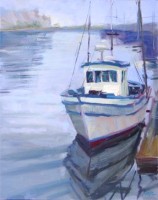 Click to enlarge "Morro Bay Morning" Morro Bay Morning, 20"x16", Oil on Canvas (2004)