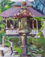 Click to enlarge "Tea Garden. Pergola" Tea Garden. Pergola, 14"x11", Oil on Canvas (2003)