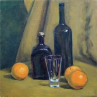 Click to enlarge "The Oranges" The Oranges, 12"x12", Oil on Canvas (2003)